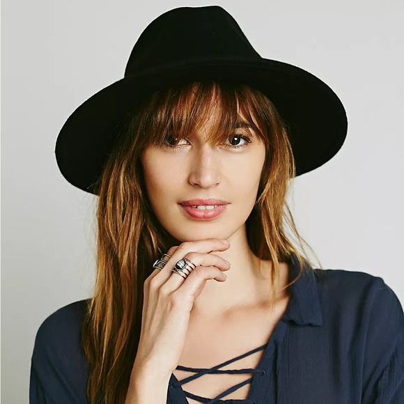 Free People Clean Slate Wide Brim Wool Hat | One Size - Picture 3 of 9